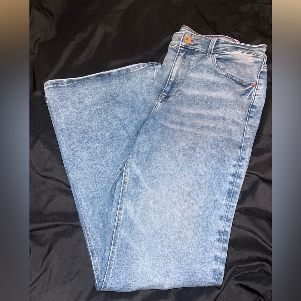 EDGELY FLARE STONE WASH JEANS